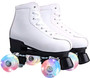 Roller Skates for Women Men High-top PU Leather Roller Skates