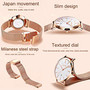 Women's Steel Mesh Watch, Ultra Thin Watch for Ladies, Date Watch