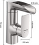 Nickel, Single Handle Bathroom Faucet 1 Hole, RV