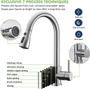 Kitchen Sink Faucet, Kitchen Faucet Stainless Steel with Pull Down Sprayer