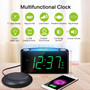 Vibrating Loud Alarm Clock with Bed Shaker for Heavy Sleepers