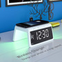 Digital Alarm Clock with Wireless Phone Charger for Bedroom Alarm Clock
