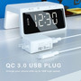 Digital Alarm Clock with Wireless Phone Charger for Bedroom Alarm Clock