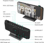 Alarm Clock for Bedroom, Radio Digital Alarm Clock with USB Charger