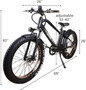 NAKTTO 26" 500W Electric Bicycle