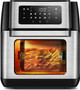 CROWNFUL 9-in-1 Air Fryer Toaster Oven, Convection Roaster with Rotisserie