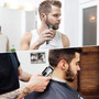 Men Barbers, Electric Beard Trimmer Shaver, 2 Speed Body Groomer/Nose