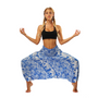 Ethnic style wide-leg digital printing sweatpants loose yoga pants