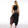 Ethnic style wide-leg digital printing sweatpants loose yoga pants