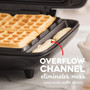 DASH No-Drip Belgian Waffle Maker: Waffle Iron 1200W + Waffle Maker