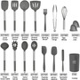 Silicone Cooking Utensil Set, Kitchen Utensils 17 Pcs Cooking Utensils