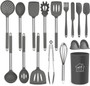 Silicone Cooking Utensil Set, Kitchen Utensils 17 Pcs Cooking Utensils