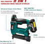 Cordless Brad Nailer, or Upholstery, Carpentry and Woodworking Projects.