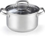 Cook N Home 8-Piece Stainless Steel Cookware Set, Silver