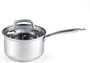 Cook N Home 8-Piece Stainless Steel Cookware Set, Silver