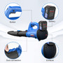 Cordless Leaf Blower Electric, 4.0Ah Battery and Charger, for Dusting Clearing Blowing Leaf.
