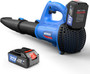 Cordless Leaf Blower Electric, 4.0Ah Battery and Charger, for Dusting Clearing Blowing Leaf.