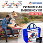 Car Emergency Kit First Aid Kit – Premium, Heavy Duty Car Roadside Emergency Kit