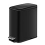 H+LUX Rectangular Slim Trash Can with Lid Soft Close, Small Bathroom Trash Can