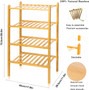 100% Natural Bamboo Wooden Shoe Rack.