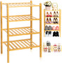 100% Natural Bamboo Wooden Shoe Rack.