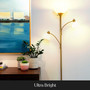 Floor Lamp with 2 Reading Lights for Living Rooms, Bedrooms.