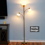 Floor Lamp with 2 Reading Lights for Living Rooms, Bedrooms.