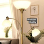 Floor Lamp with 2 Reading Lights for Living Rooms, Bedrooms.