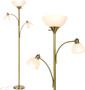 Floor Lamp with 2 Reading Lights for Living Rooms, Bedrooms.