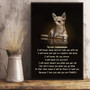 To My Chihuahua You're My Family Poster Print Art Room Decor Gift For Chihuahua Owner Lover