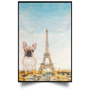 Frenchie Eiffel Tower Canvas Blind Dog Paris Canvas Living Room Decor Gift For Dog Owner