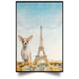 Chihuahua Eiffel Tower Canvas Blind Puppy Paris France Autumn Wall Art Bedroom Decor Ideas