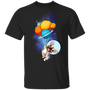 Frenchie Balloon T-Shirt Cute Astronaut Dogs Unisex Shirt Gifts For Dog Lover