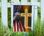 Hand Open American Flag And Cross Flag Unique Christian Indoor Outdoor Decoration