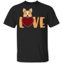 Cute Dog Love Essential T-Shirt Valentines Day Gift Idea For Girlfriend