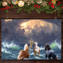 Jesus And Horse On Water Poster Poster Christian Christmas Religious Decor For The Home