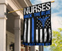 Thin Blue Line Nurse Back The Blue We've Got Your Six Flag Decor Honor Police Law Enforcement