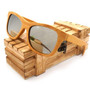 Polarized Mirror Bamboo Wood Sunglasses