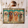 Golden Retriever Be Strong Be Brave Be Humble Be Badass Vintage Poster Art Deco Poster For Sale