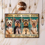 Yorkie Be Strong Be Brave Be Humble Be Badass Vintage Poster Funny Motivational Poster For Room