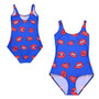 Hot Comic Print Bodysuit Beach Swimwear (Petite)