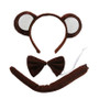Kids Animal Ears Headband Bow Tie Tail Set Cosplay Costume