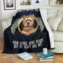 Yorkie Always In My Heart Fleece Blanket Dog Memorial Blanket For Yorkie Owner Friend Gift