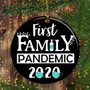 First Family Pandemic 2020 Ornament Funny 2020 Christmas Ornaments With Masks