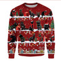 Black Cat Christmas Sweatshirt Best Gift For Cat Owner Women Men Ugly Christmas Sweatshirt