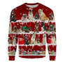 Akita Dog Sweatshirt Cute Ugly Christmas Sweater  Christmas Gift Idea For Friend Dog Owner