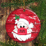 Santa Wearing A Face Mask Ornament Funny 2020 Christmas Ornament With Mask For Xmas Tree Decor