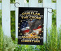 I Stand For Our Flag Blessed To Be Christian Flag US Eagle & Cross Proud Flag Decor For Christ