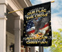 I Stand For Our Flag Blessed To Be Christian Flag US Eagle & Cross Proud Flag Decor For Christ