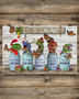 Butterfly & T-Rex It's Okay Quotes Christmas Poster Rustic Decor Christmas Gifts For Friends